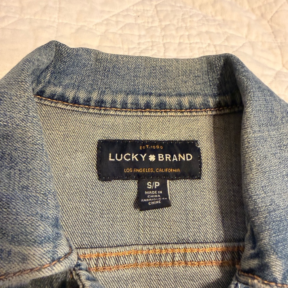 Lucky Brand Women's Light Blue Jean Jacket - Picture 2 of 4